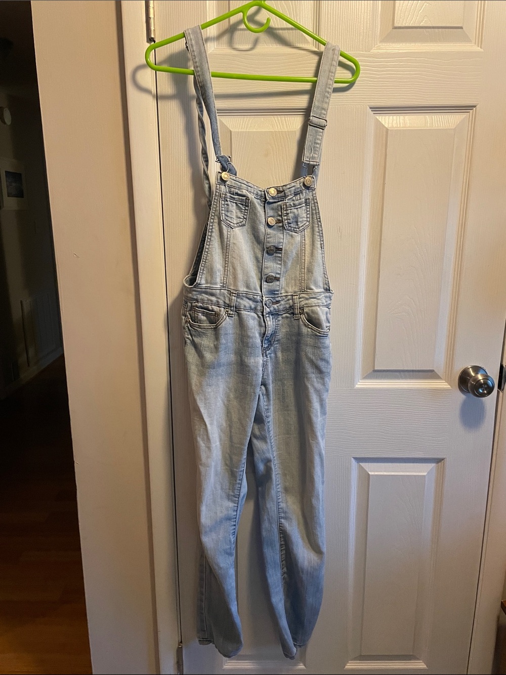 Vintage Light Wash Denim Overalls - Women's Jeans